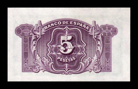 Spania 5 Pesetas 1935, necirculata [1]