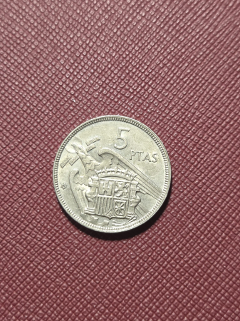 Spania 5 pesetas 1957 [1]