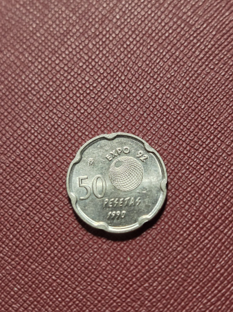 Monede Europa - Spania 50 pesetas 1990