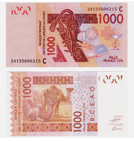 Bancnote - Statele Africii de Vest ( Burkina Faso ) 1000 Franci 2024, necirculata