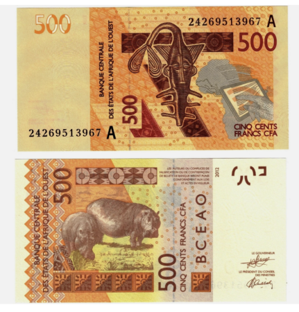 Bancnote - Statele Africii de Vest ( Coasta de Fildes ) 500 Franci 2024, necirculata