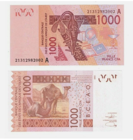 Statele Vest Africane - Statele Vest Africane - Coasta de Fildes, 1000 Franci 2021, necirculata