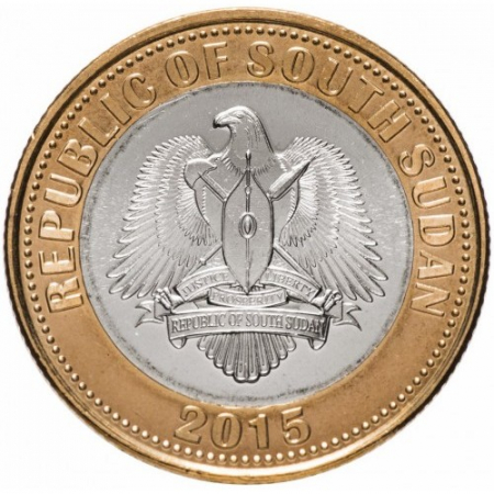 Sudan de Sud 2 Lire 2015 Bimetal, Unc [1]