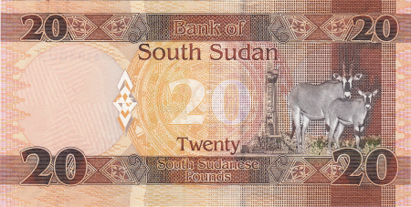 SUDANUL DE SUD 20 pounds 2017, necirculata [0]