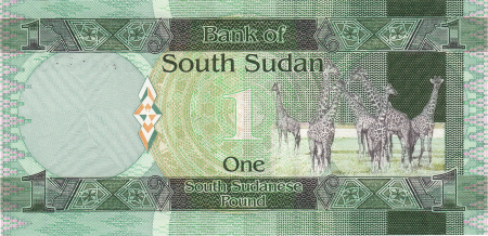 Sudanul de Sud - Sudanul de Sud 1 Pound 2011, necirculata