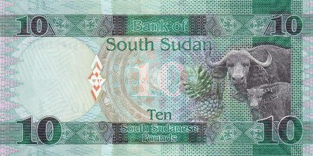 Sudanul de Sud - Sudanul de Sud 10 Pounds 2016 (verde), necirculata