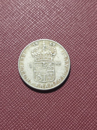 Monede Europa - Suedia 1 coroana 1969