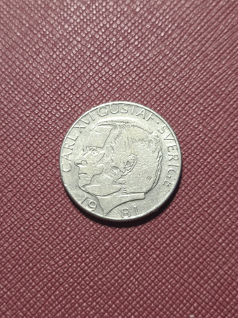 Monede Europa - Suedia 1 coroana 1980-1981