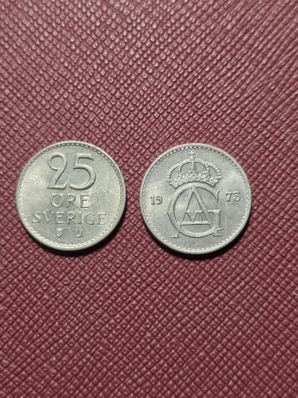 Monede Europa - Suedia 25 ore 1965-1973