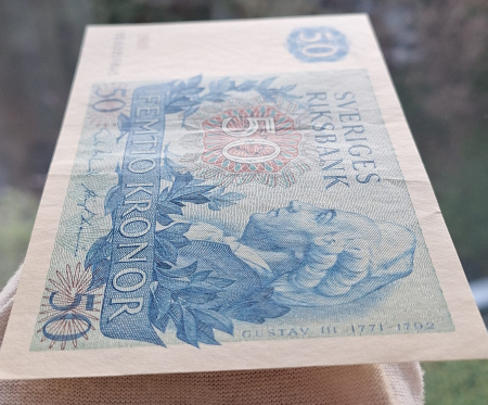 Suedia 50 coroane 1989, aproape necirculata [3]
