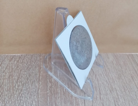 Suport prezentare monede colectie, plastic transparent [1]