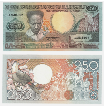 Surinam - Surinam 250 Gulden 1988, necirculata