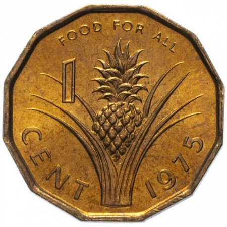 Monede Africa - Swaziland 1 cent 1975 FAO - Ananas, necirculata