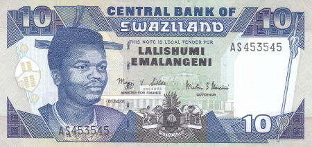 Swaziland 10 Emalangeni 2006, necirculata [1]
