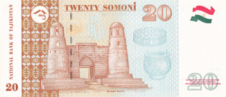 Tadjikistan 20 Somoni 2021, necirculata [1]