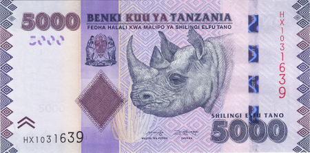 Tanzania - Tanzania 5000 Shilingi 2020, necirculata