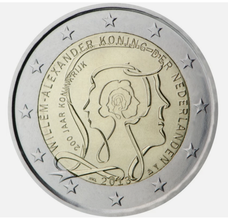 Tarile de Jos - Tarile de Jos 2 euro 2013, 200 de ani de Regat, UNC