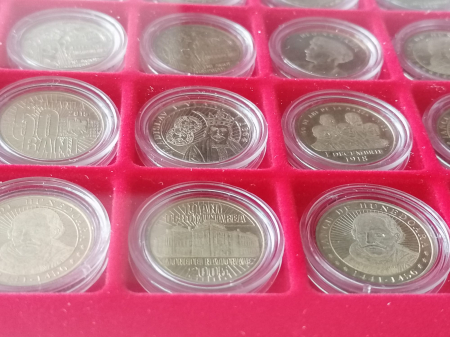 Tavita depozitare monede 50 bani proof, dispune de 48 spatii patrate x 30 MM [5]