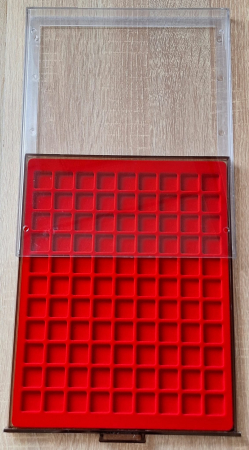 Tavita expunere si stocare monede, 99 spatii patrate x 19 MM [1]