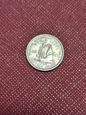 Monede America - TERITORIILE BRITANICE DIN CARAIBE, 10 centi 1965