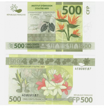 Teritoriile franceze ale Pacificului - Teritoriile franceze ale Pacificului, 500 Franci 2019, necirculata