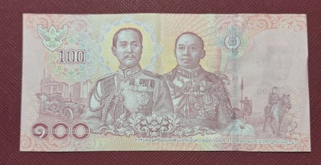 Bancnote straine - Thailanda 100 Baht 2018, circulata