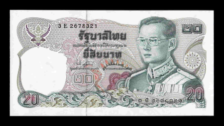 Thailanda 20 Baht 1981, Regele Rama IX Bhumibol Adulyadej, UNC [1]