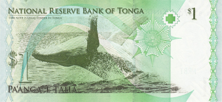 Bancnote Australia si Oceania - Tonga 1 Pa`anga 2012, Regele Siaosi Tupou V, necirculata