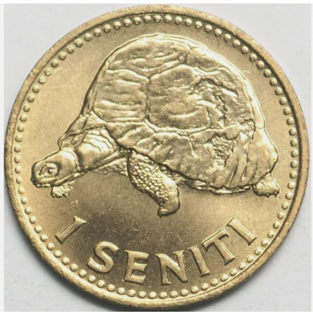 Monede straine - Tonga 1 Seniti 1974 Broasca Testoasa, necirculata