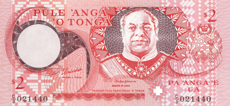 Tonga, 2 Pa'anga 1995 (Pule'anga'o'Tonga), necirculata [0]