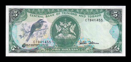 Trinidad Tobago - Trinidad Tobago 5 Dolari 1985, necirculata