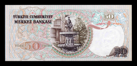 Turcia 50 Lire 1970, presedintele Mustafa Kemal Atatürk, UNC [1]
