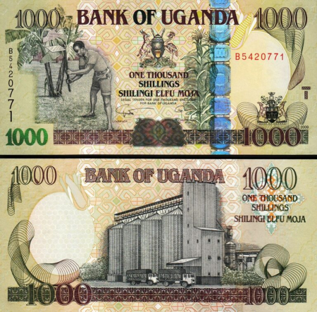 Uganda - Uganda 1000 Shillingi 2009, necirculata