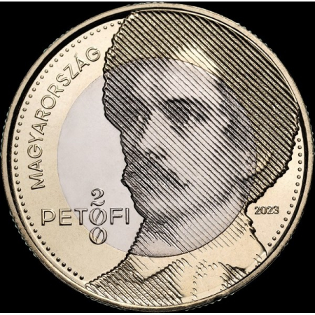 Monede Europa - Ungaria 200 forinti 2023 - 200 ani de la nasterea lui Sándor Petőfi, poet, UNC