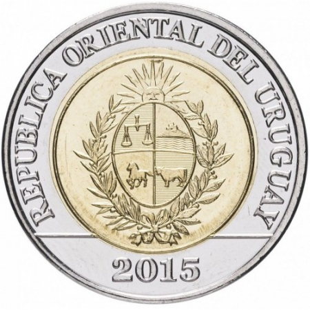 Uruguay 10 pesos, 2015 Legile Terenului din 1815 UNC [1]