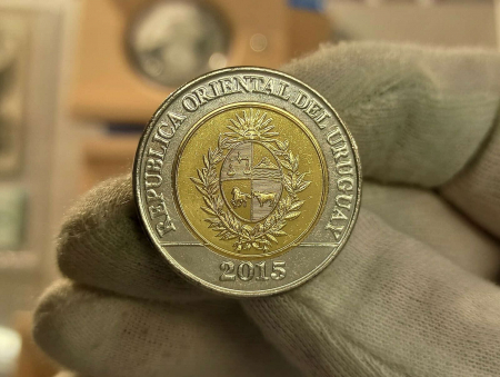 Uruguay 10 Pesos Uruguayos, Puma, 2015, Unc [1]