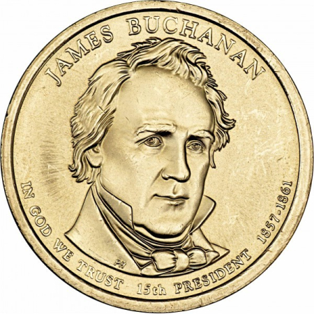 Monede America - USA 1 dolar 2010 Presedinti: James Buchanan (1857-1861), UNC