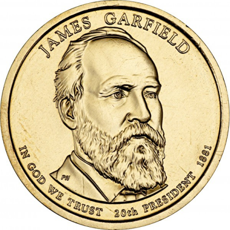 Monede America - USA 1 dolar 2011 Presedinti: James A. Garfield (1881), UNC