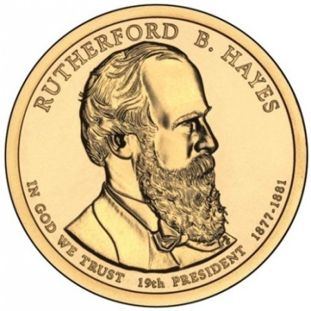 Monede America - USA 1 dolar 2011 Presedinti: Rutherford B. Hayes (1877-1881), UNC