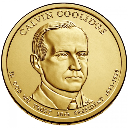 Monede America - USA 1 dolar 2014 Presedinti: Calvin Coolidge (1923–1929), UNC