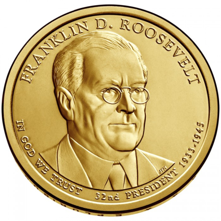 Monede America - USA 1 dolar 2014 Presedinti: Franklin D Roosevelt, (1933–1945), UNC