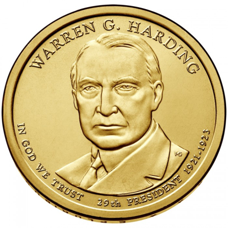 Monede America - USA 1 dolar 2014 Presedinti: Warren G. Harding (1921–1923), UNC