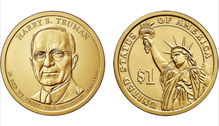 Monede straine - USA 1 dolar 2015 Presedinti: Harry S. Truman, UNC