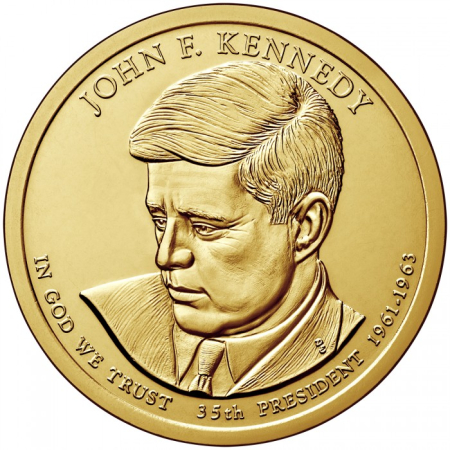 Monede America - USA 1 dolar 2015 Presedinti: John F. Kennedy,  (1961–1963), UNC