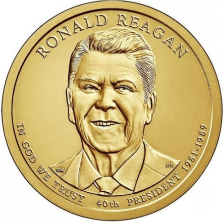 Monede America - USA 1 dolar 2016 Presedinti: Ronald Reagan (1981–1989), UNC