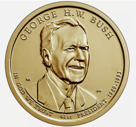 Monede straine - USA 1 dolar 2020 Presedinti: GEORGE H.W. BUSH, UNC