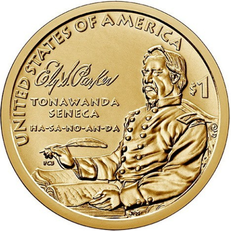 Monede America - USA 1 dolar 2022: Ely Samuel Parker, inginer, UNC