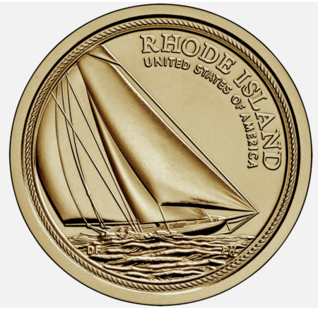 Monede straine - USA 1 dolar 2022 Inovatia americana, Rhode Island, UNC