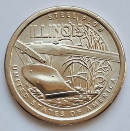 Monede straine - USA 1 dolar 2024 Inovatia americana, Illinois, UNC