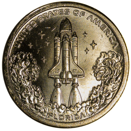 Monede America - USA 1 dolar 2025 Inovatia americana, Florida, UNC